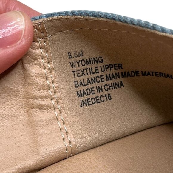 ESPRIT Wyoming Light Blue Chambray Denim Espadrilles Slip-On Shoes Jute Sole 9.5 - Picture 11 of 12